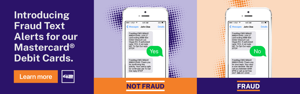 Introducing Fraud Text Alerts for our Mastercard Debit Cards
